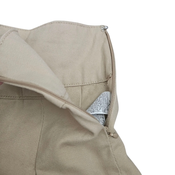 Forever 21 Pleated Tan Mini Skirt Sz XS Preppy School Girl Academia - Picture 2 of 6